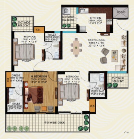 Elmas Aquacasa Type 02 floor plan