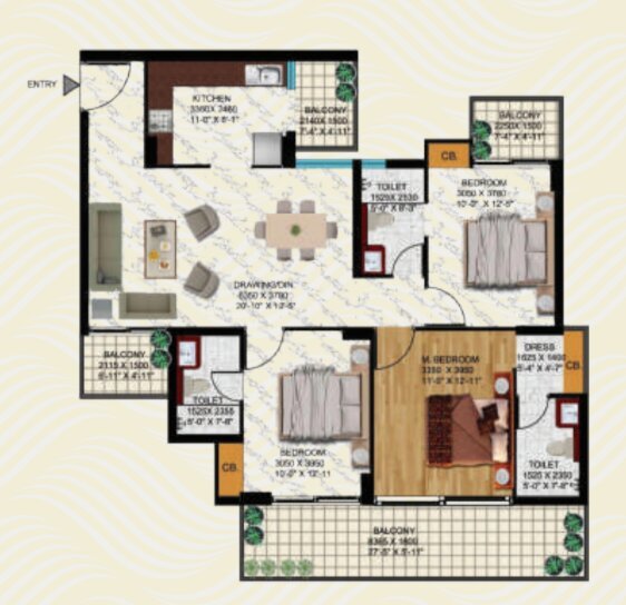 Elmas Aquacasa Type 03 floor plan